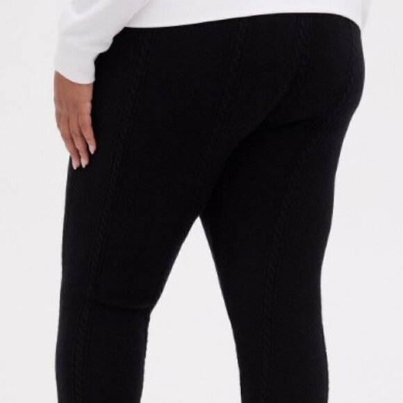 Torrid Full Length Signature Waist Cable Knit Legging - Size 00/1x - Picture 6 of 9